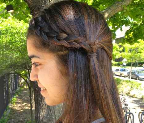 Long Straight Hair with Braids