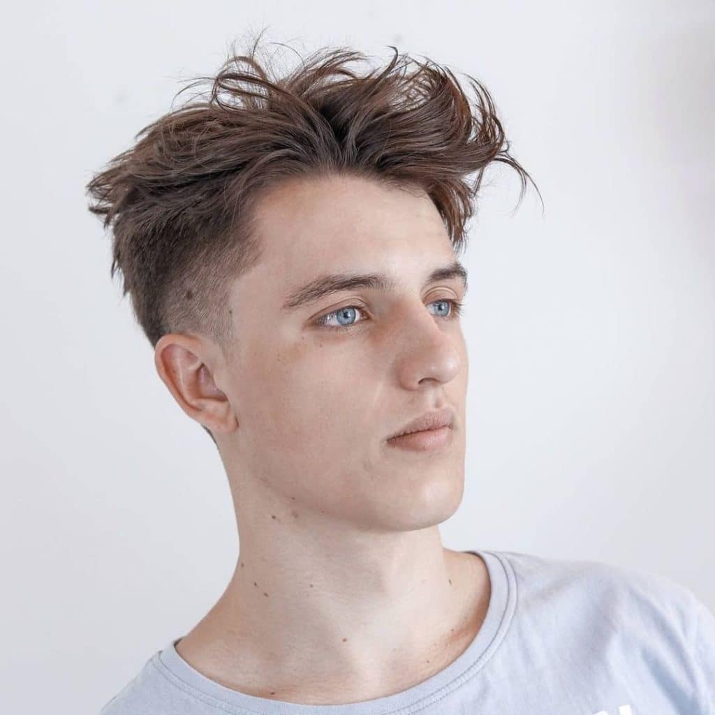 Long Tousled Top Short Sides