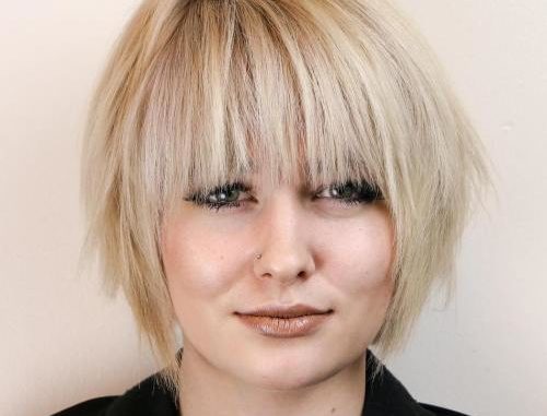 Messy Bob with a Fringe