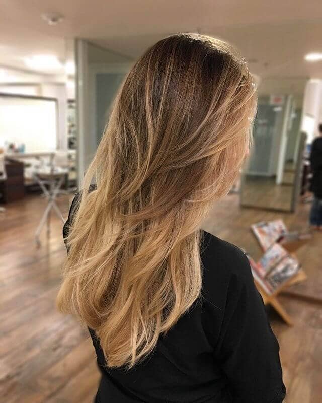 Mid-Back Cut with Subtle Layers