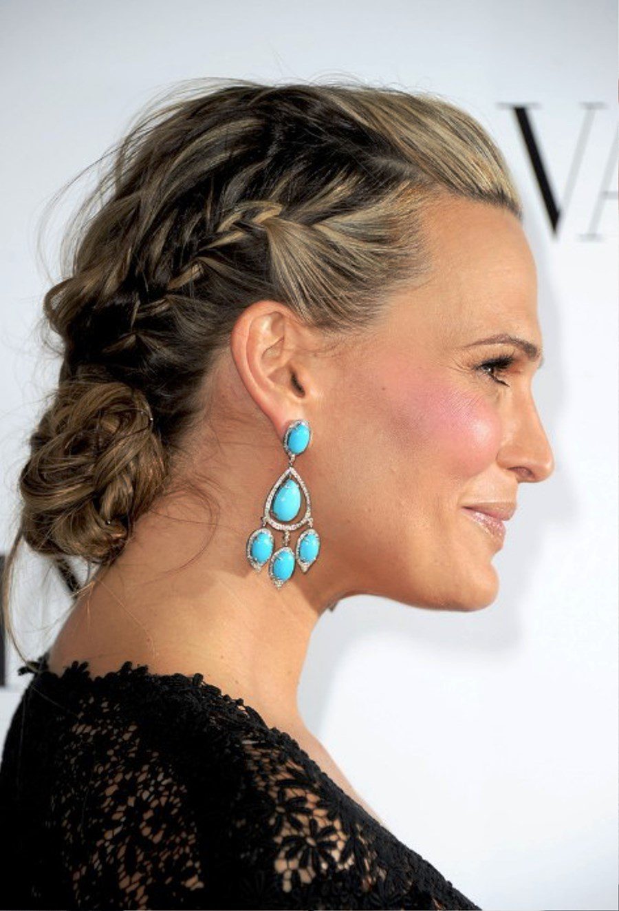 Molly Sims Braided Updo For Mature Women