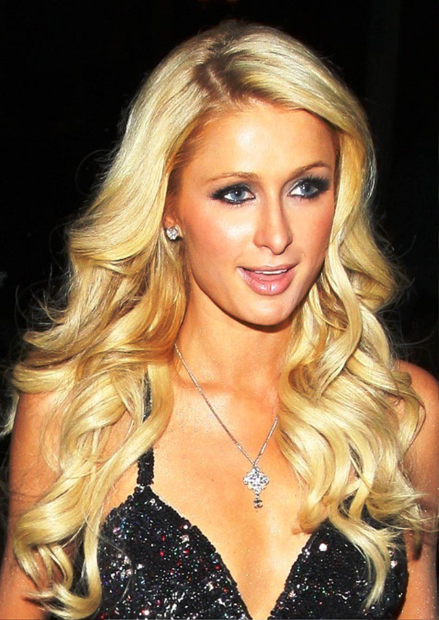 Paris Hilton Long Curly Blonde Hairstyle