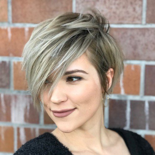 Pixie With Side-Swept Bangs
