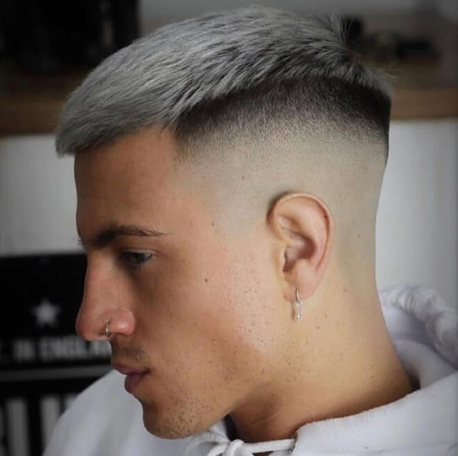 Platinum Blonde Fade