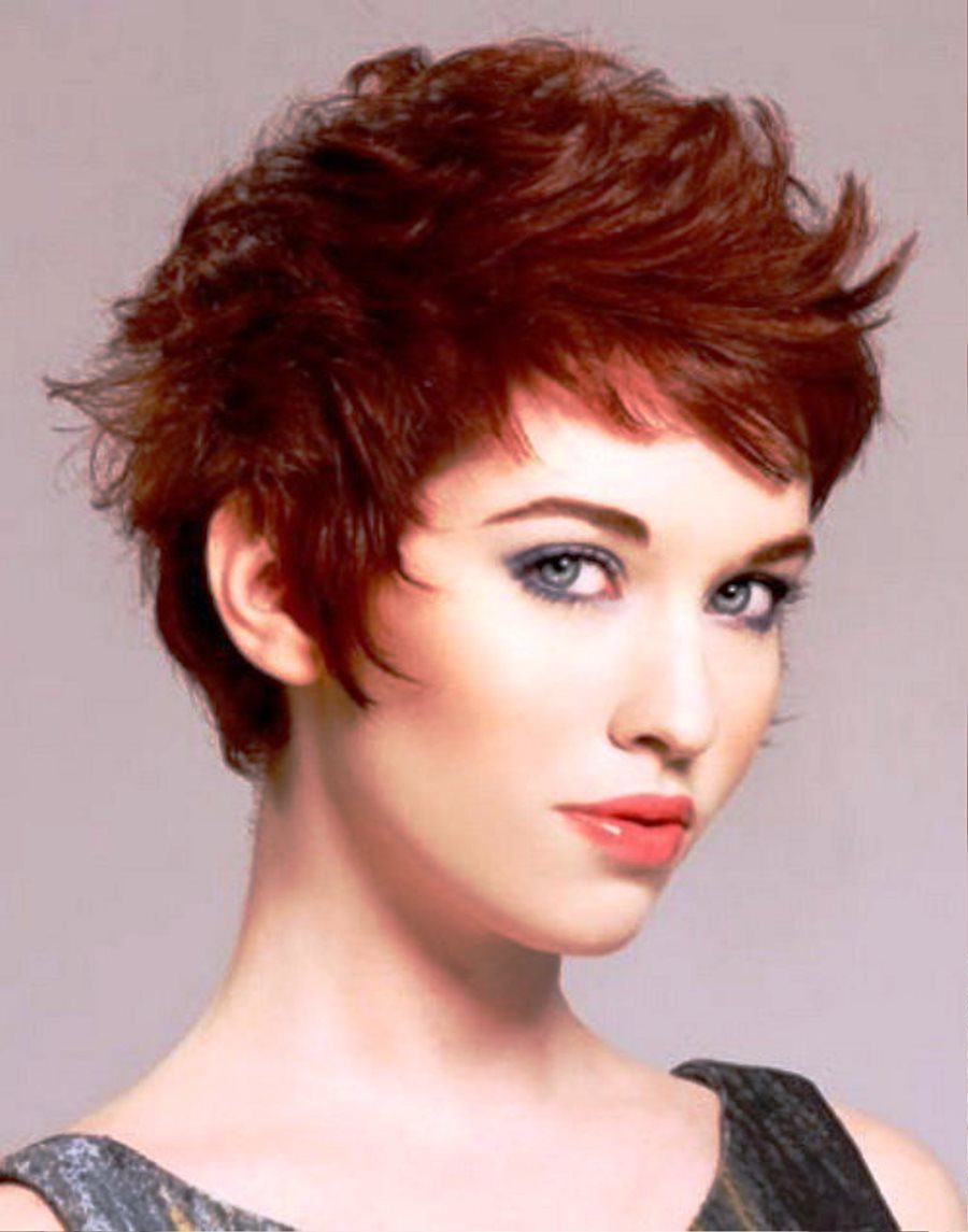 Red Funky Hairstyles Short