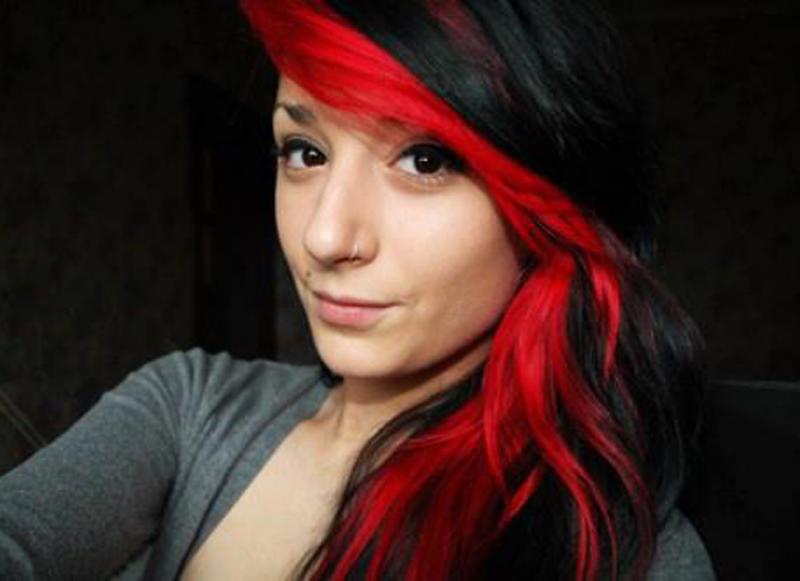Red and Black Hairstyles 2013