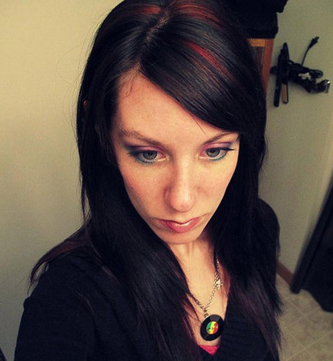 Red and Black Hairstyles For Long Hair