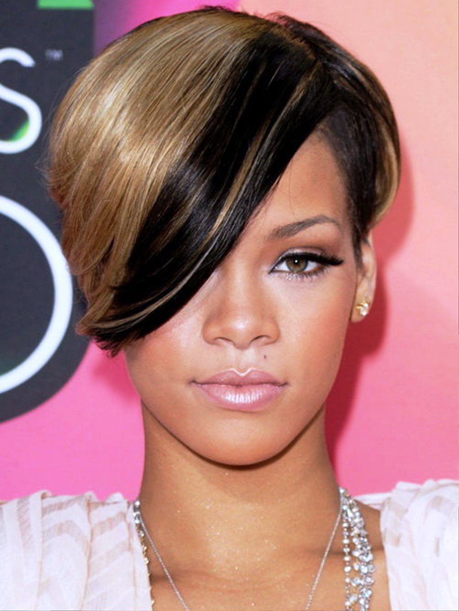 Rihanna Brown Short Hairstyles
