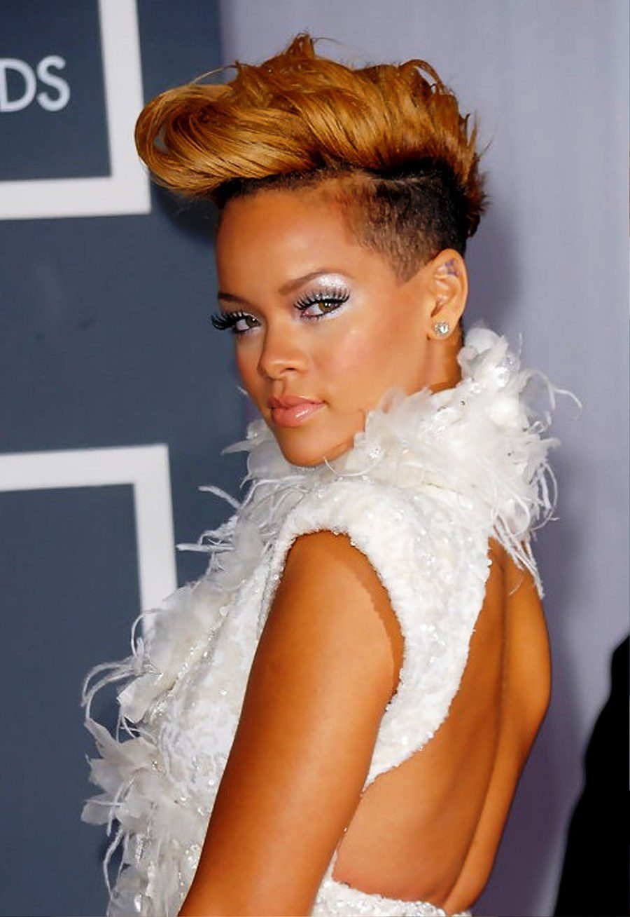 Rihanna Faux Hawk Haircut