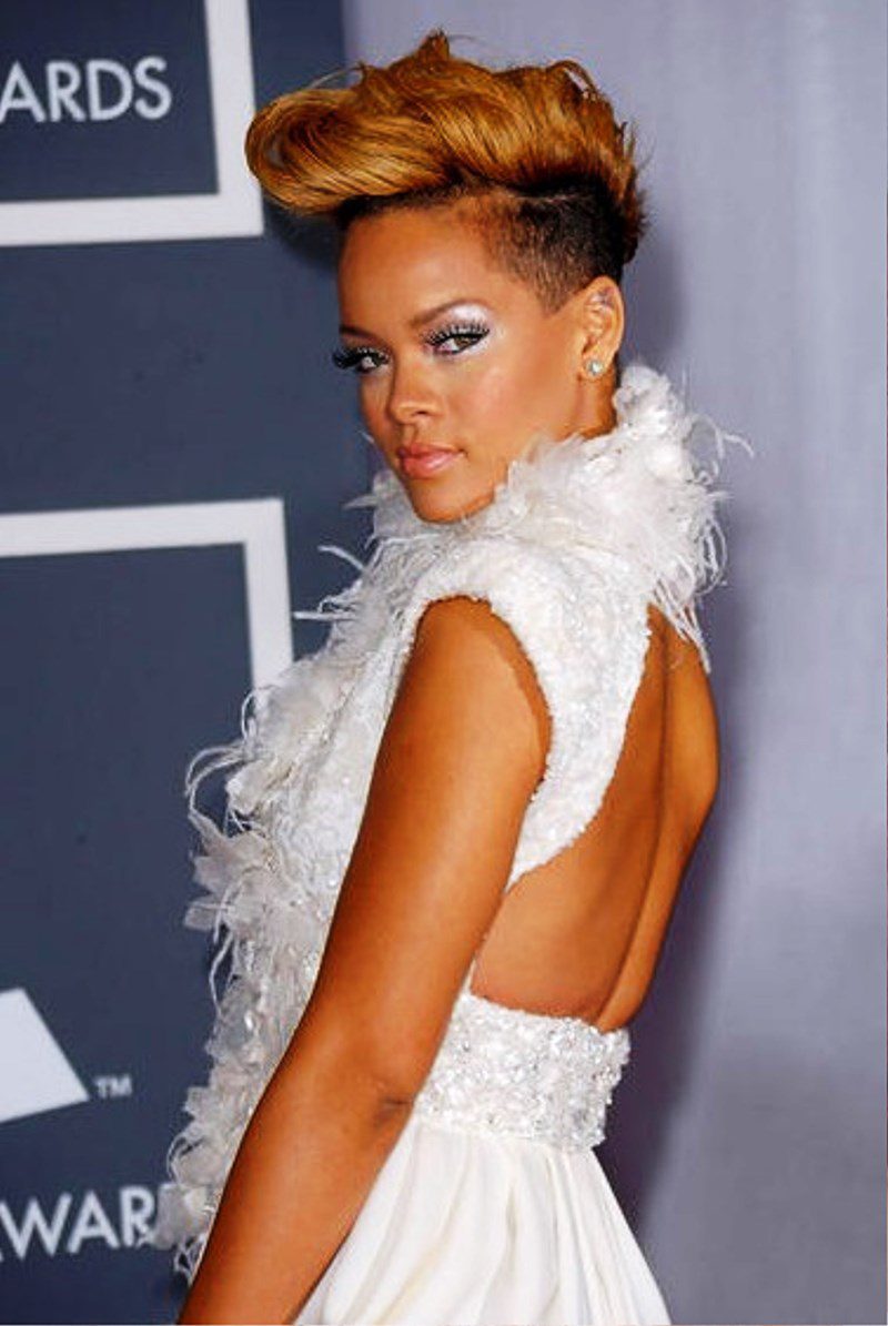 Rihanna Mohawk Hairstyle