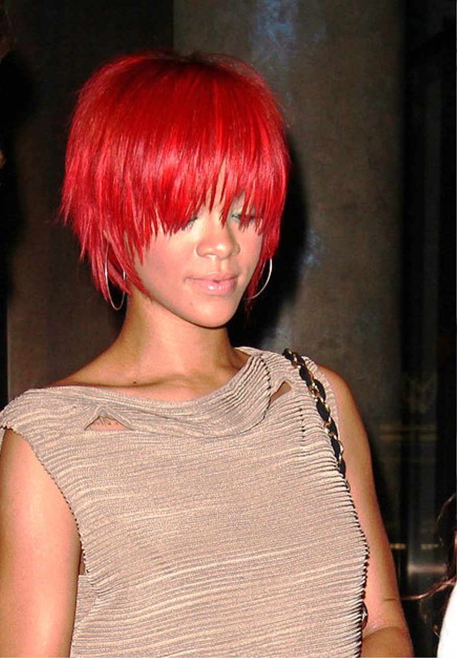 Rihanna Short Red Hairstyles