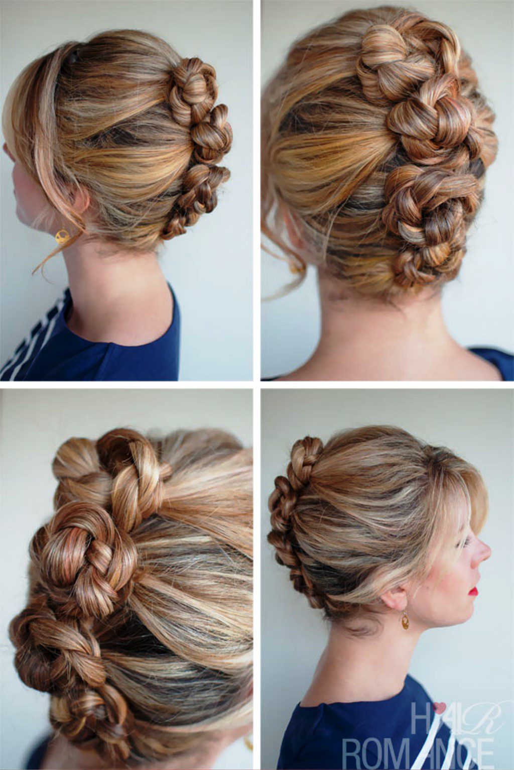 Sexy French Roll Twist Pin Braid