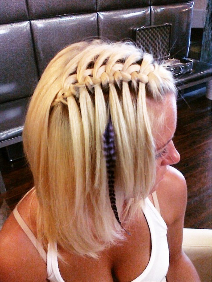 Sexy Waterfall Braid Hairstyles 2013