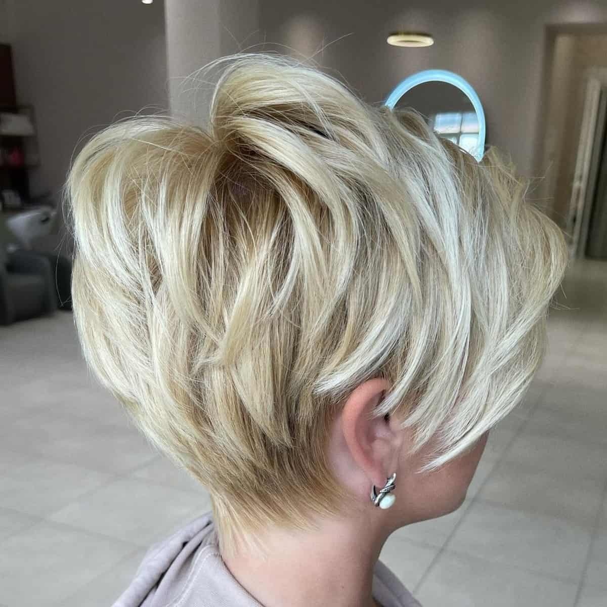 Shattered Blonde Pixie Bob