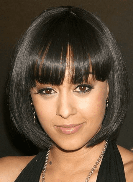 Short Bangs Black Hairstyle