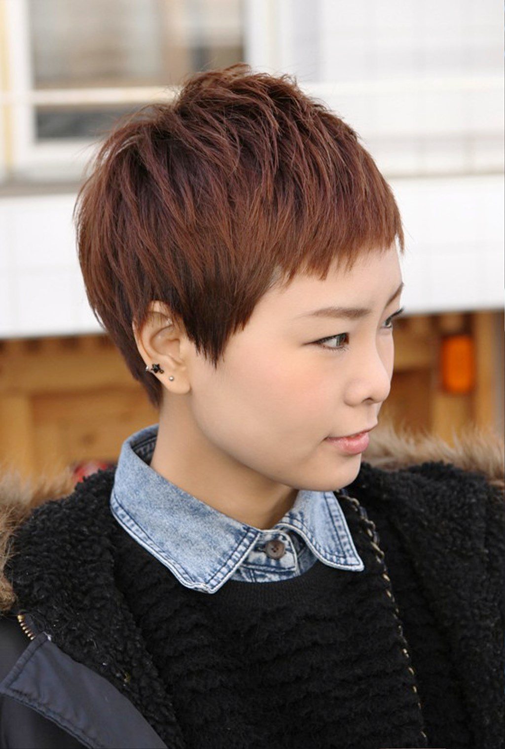 Short Boyish Asian Hairstyle For Women