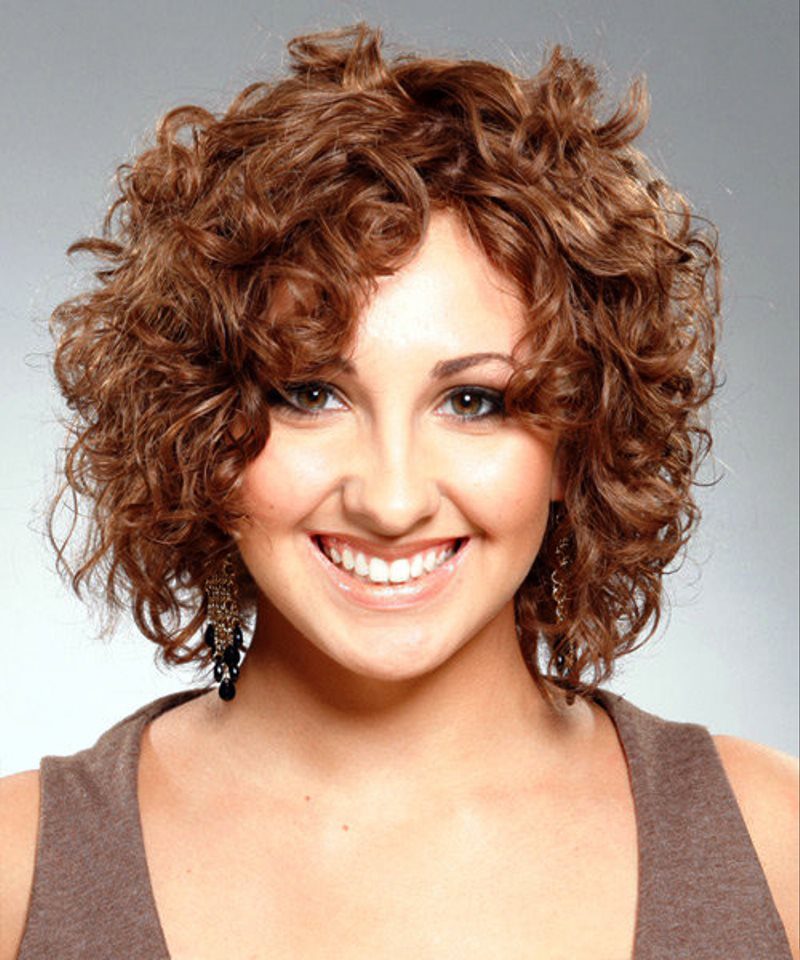 Short Brown Hairstyles For Curly Hair