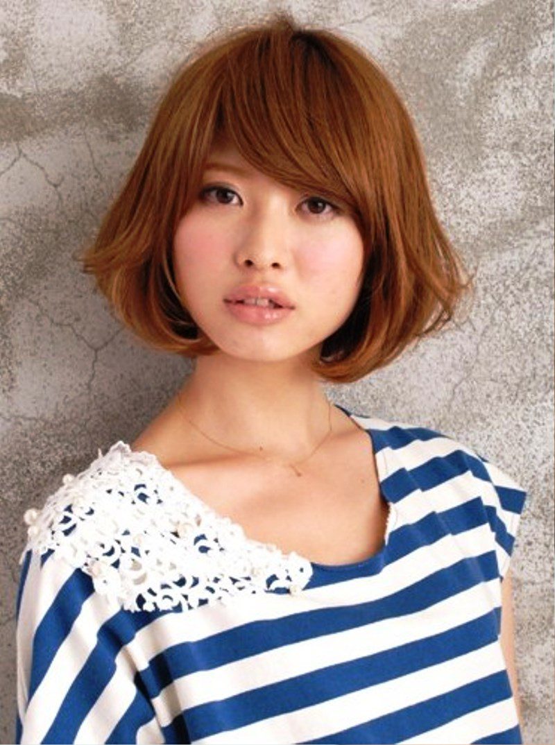 Short Brown Japanese Haircut