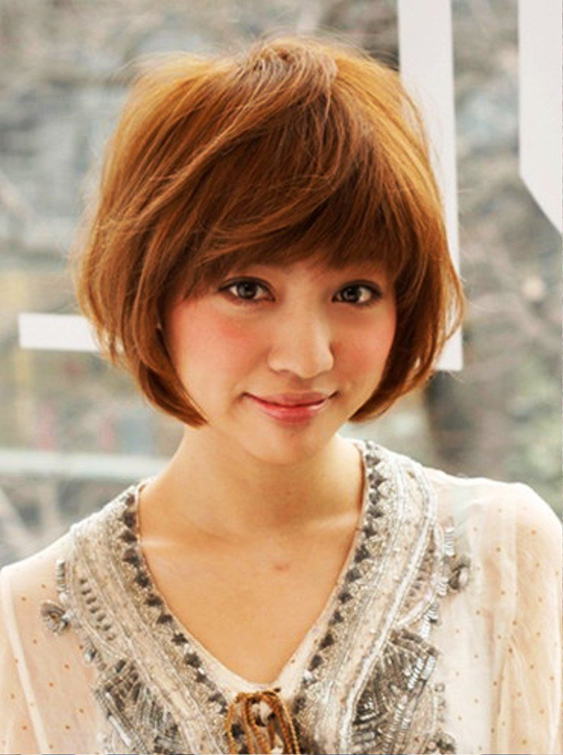 Short Brown Japanese Hairstyle