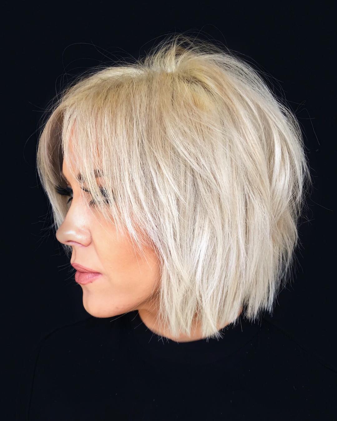 Short Layered Blonde Hairstyle