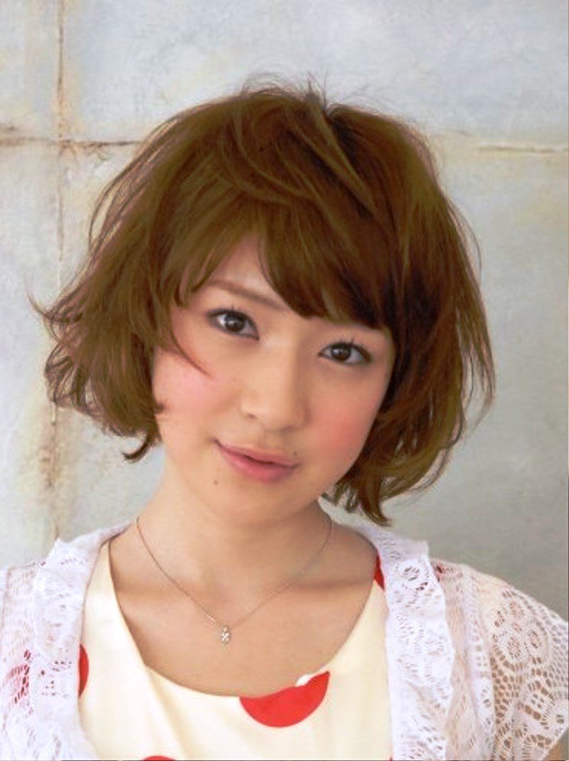 Short Messy Japanese Hairstyle
