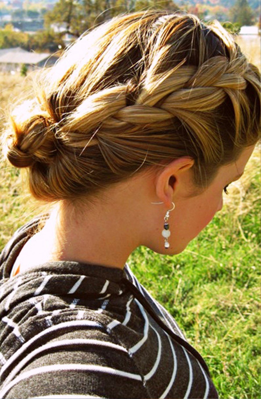 Side View Of French Braid