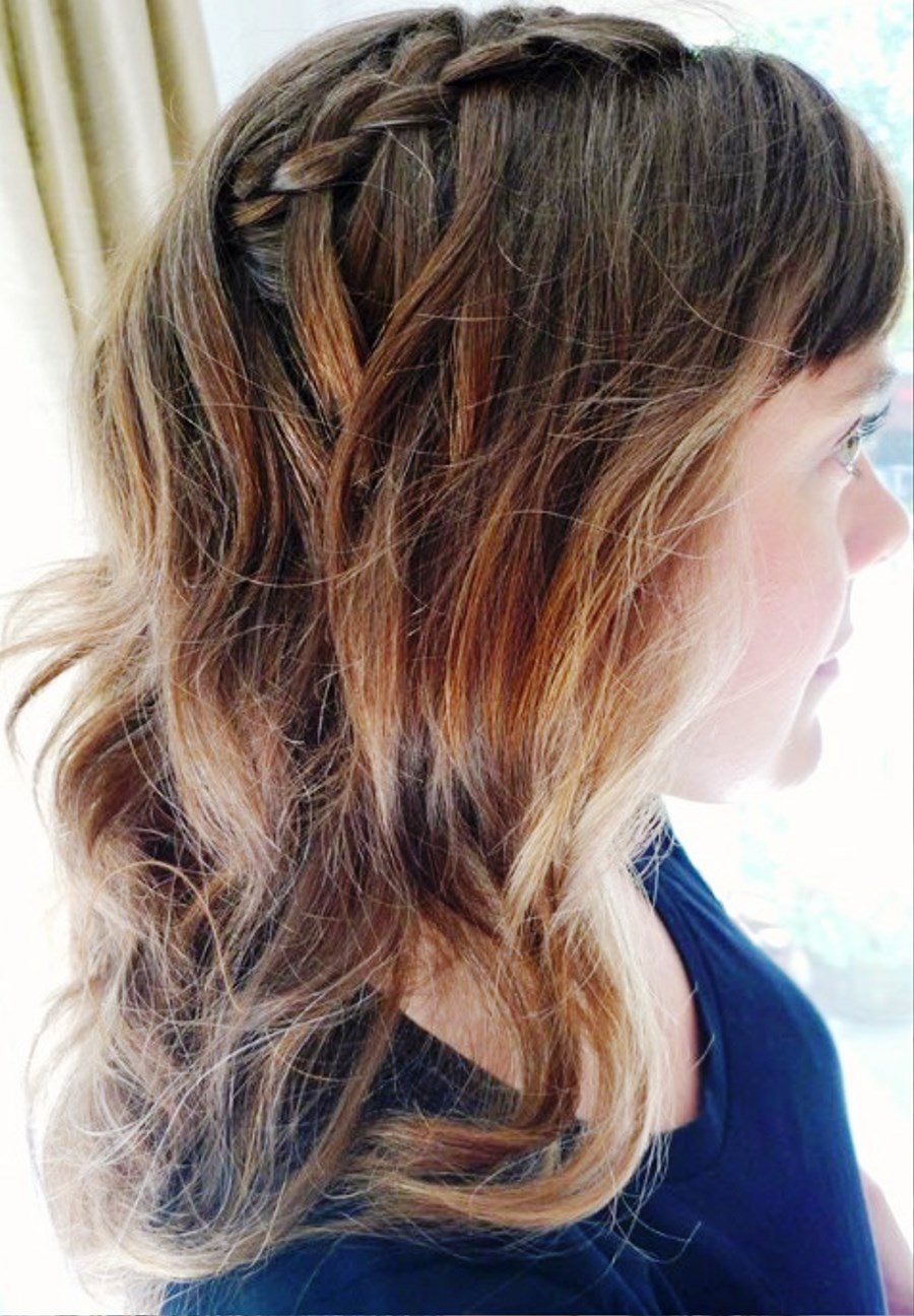 Side View Of Waterfall Braid