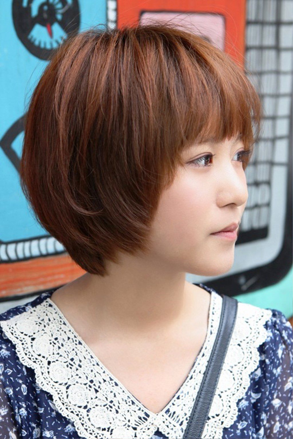 Sweet Layered Short Korean Hairstyle