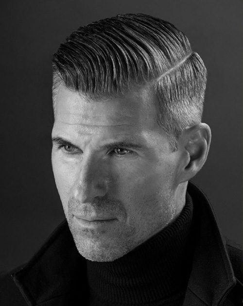 Tapered Haircut and Neat Side-Parted