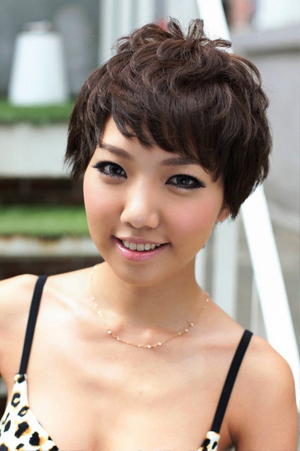 Textured Short Haircut For Women
