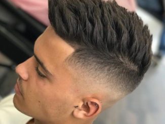 Textured Spiked Hair with Temp Fade