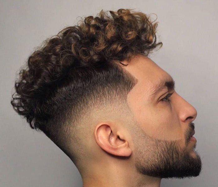 Thick Curly Hair Taper Fade
