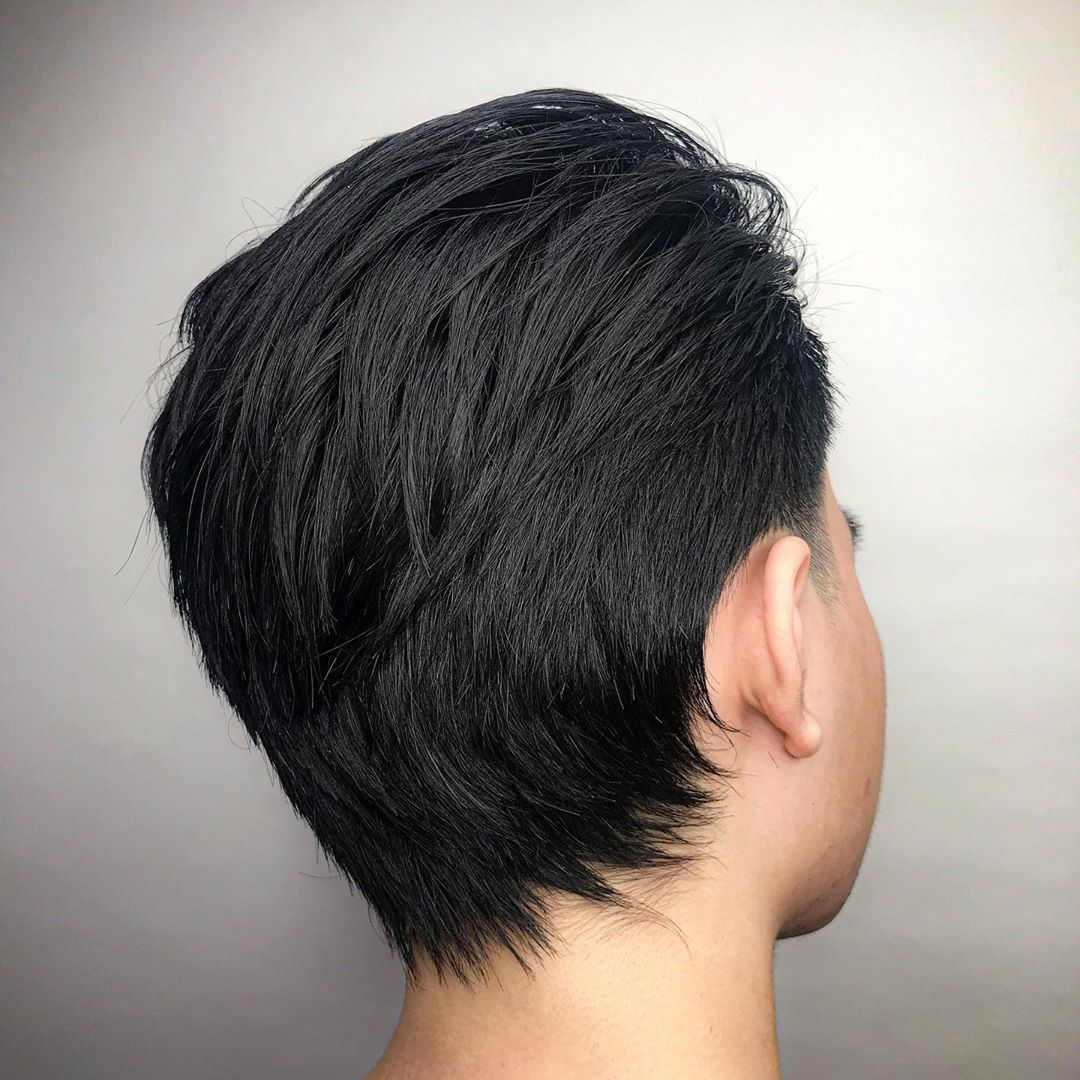 Thin Haired Puffed Top with Temple Fade