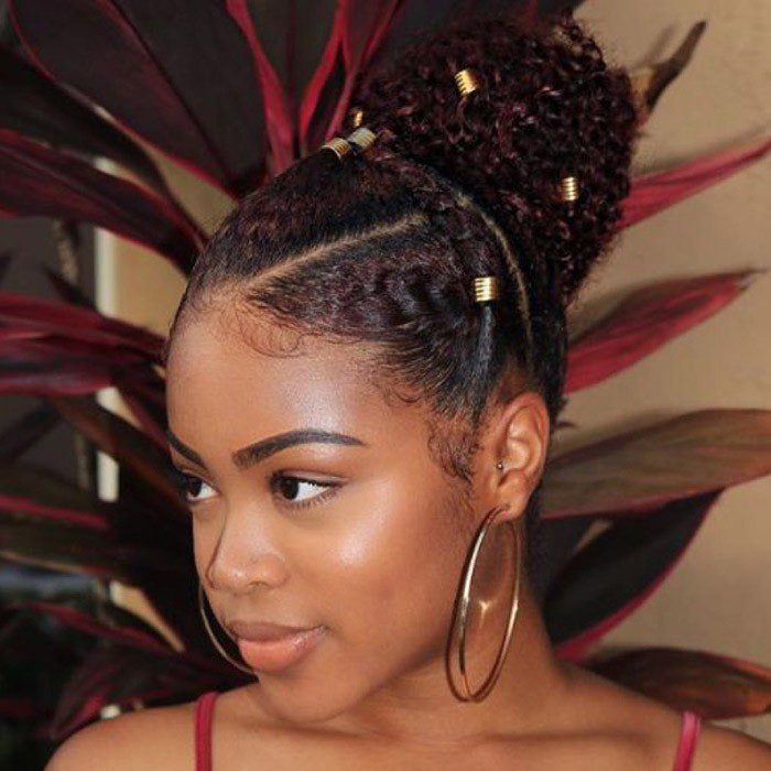 Twists and Curls Updo