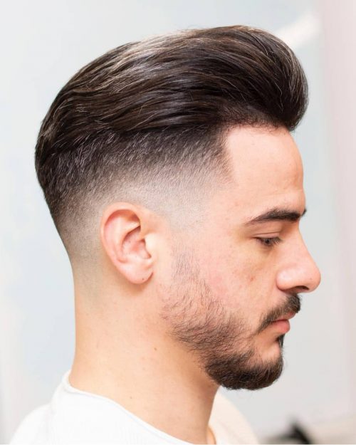 Undercut Fade Pomp with Beard