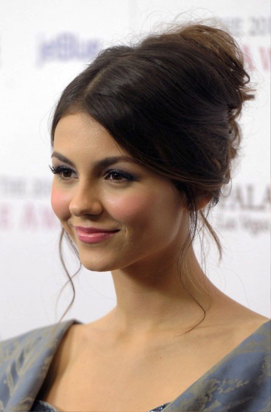 Victoria Justice Cute French Twist Updo Hairstyle