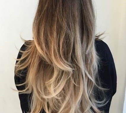 Voluminous Ombre Hair with Layers