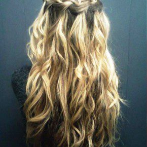 Waterfall Braid For Curly Hair