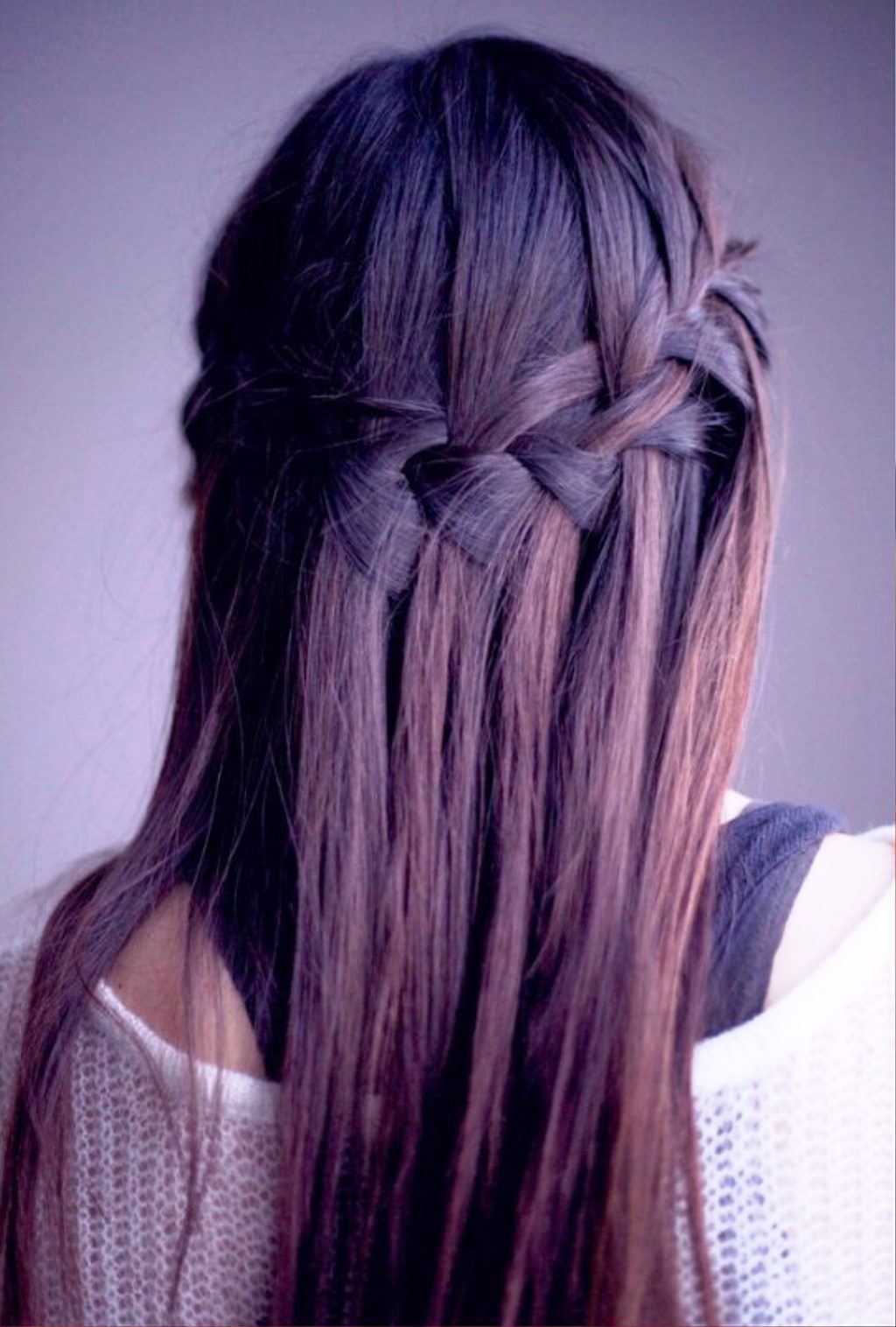 Waterfall Braid For Long Straight Hair