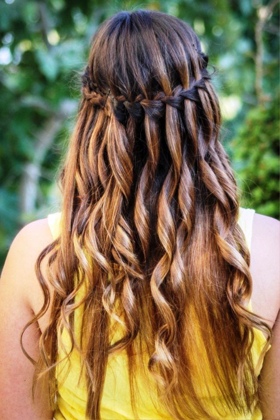 Waterfall Braid For Ombre Hair