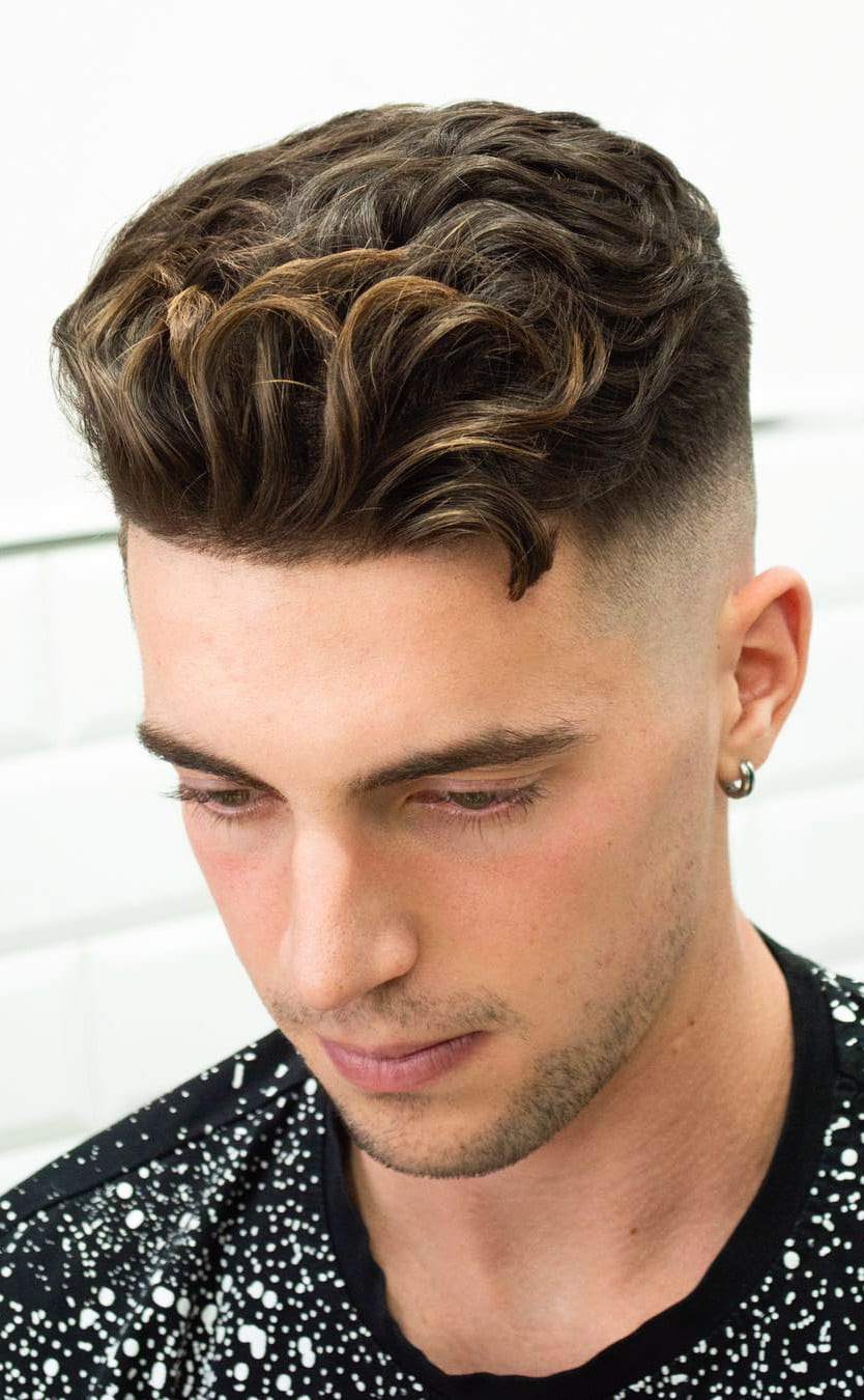 Wavy Brush Up and Undercut