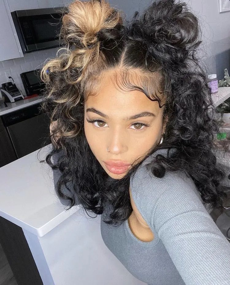 baddie hairstyles for curly hair