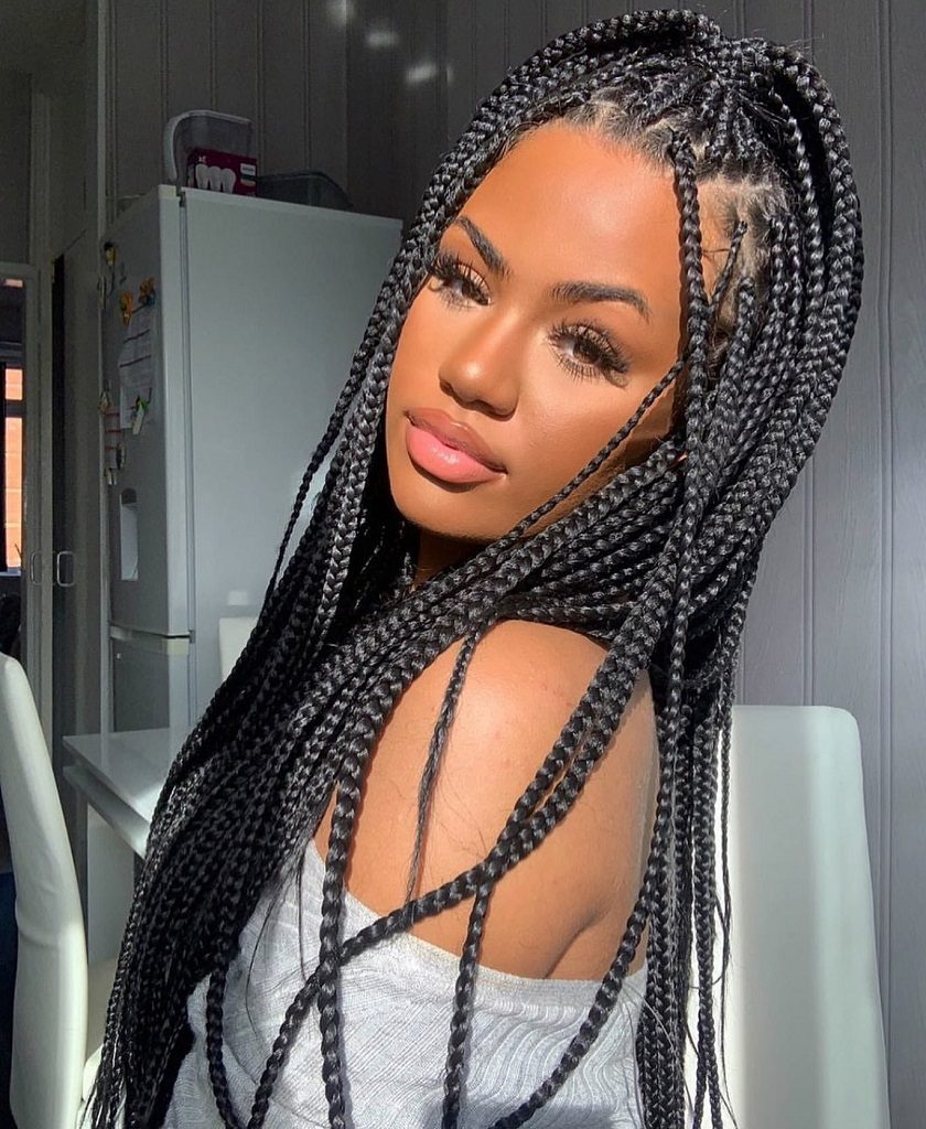 black braided hairstyles 2021 2