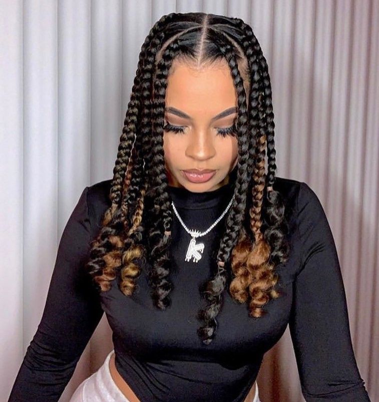 black braided hairstyles 2021