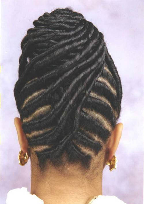 black braided updo hairstyles 2