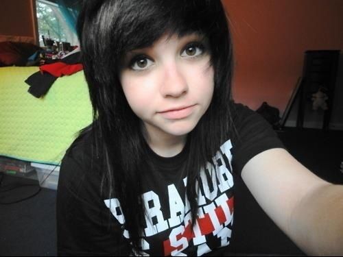 black emo hairstyles for girls