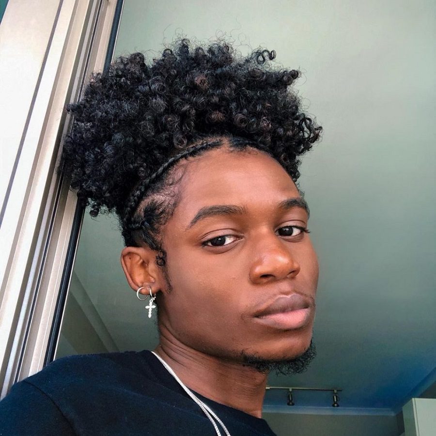 black male curly hairstyles