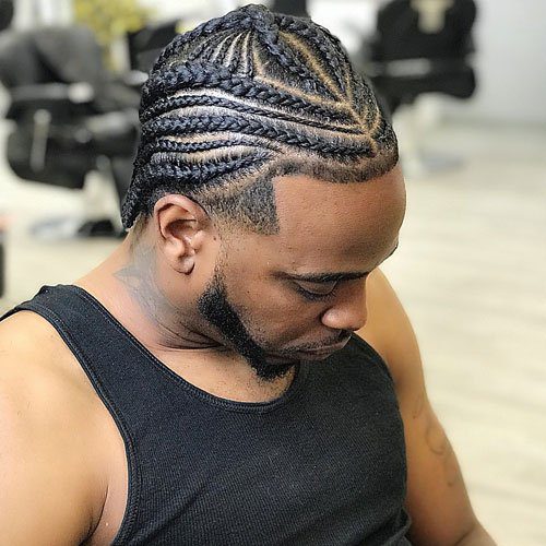 black men braided hairstyles