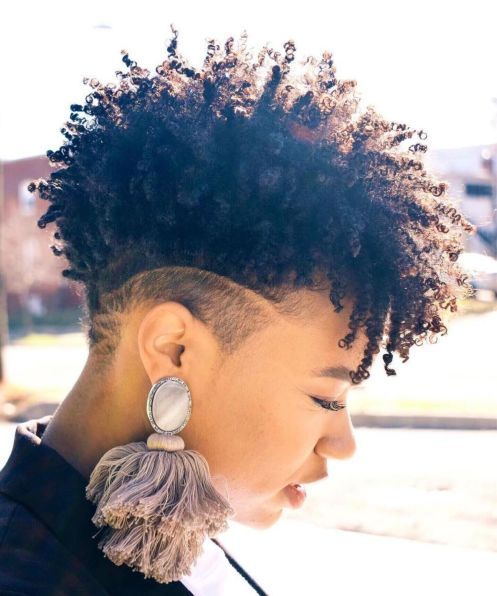 black short curly natural hairstyles 2