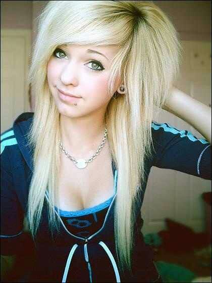 blonde emo hairstyles 2